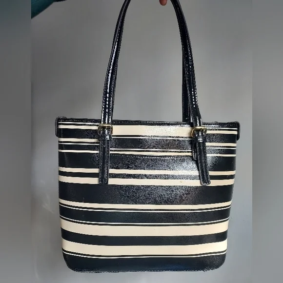 END 30-APR | Anne Klein Striped Shoulder Bag - Picture 2 of 8